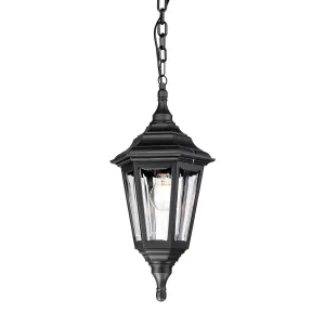 Kinsale 1 Light Chain Lantern | Black