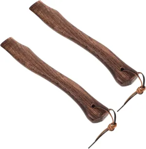 Kisangel 2pcs Sturdy Wooden Replacement Handle Axe Anti-Slip Handle Wood Hatchet Handle Repair Handle Handles for Camp Axe Grip