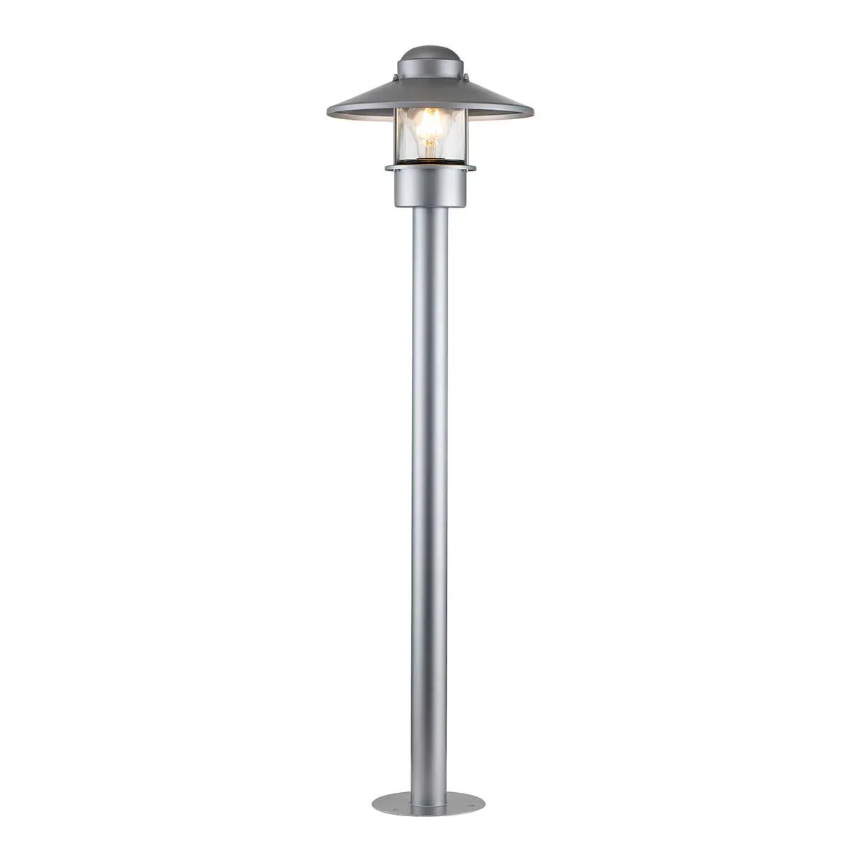 Klampenborg 1 Light Bollard | Silver