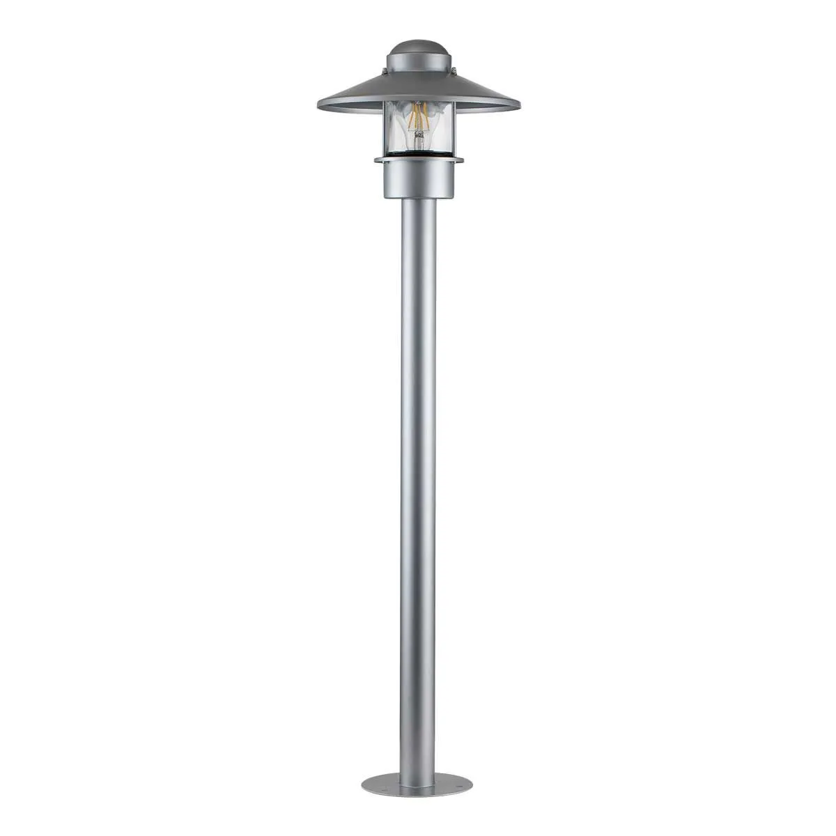 Klampenborg 1 Light Bollard | Silver
