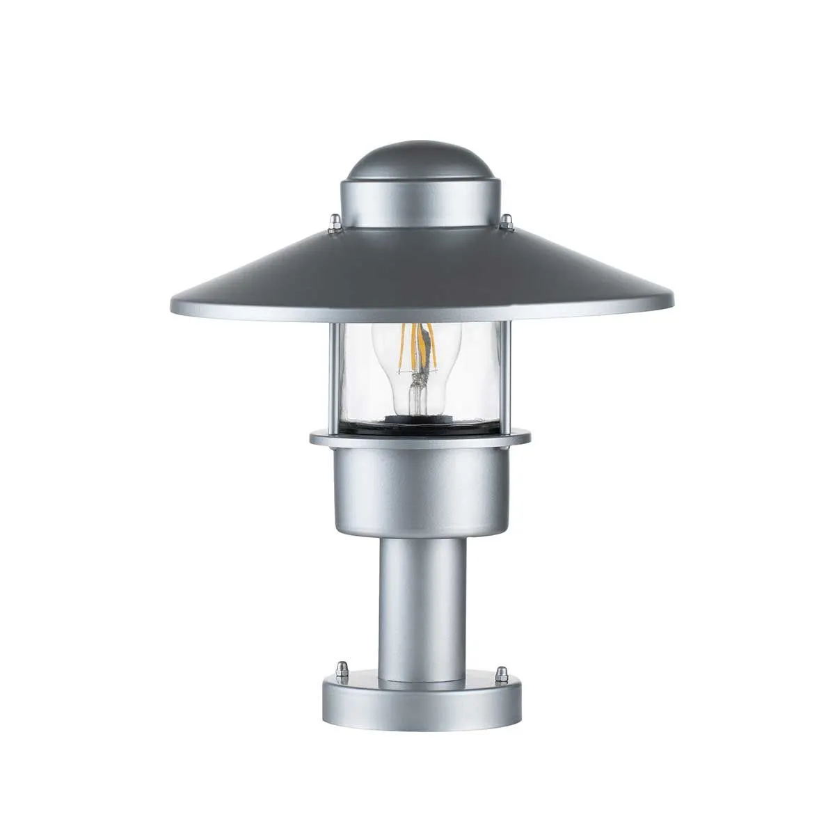 Klampenborg 1 Light Pedestal | Silver