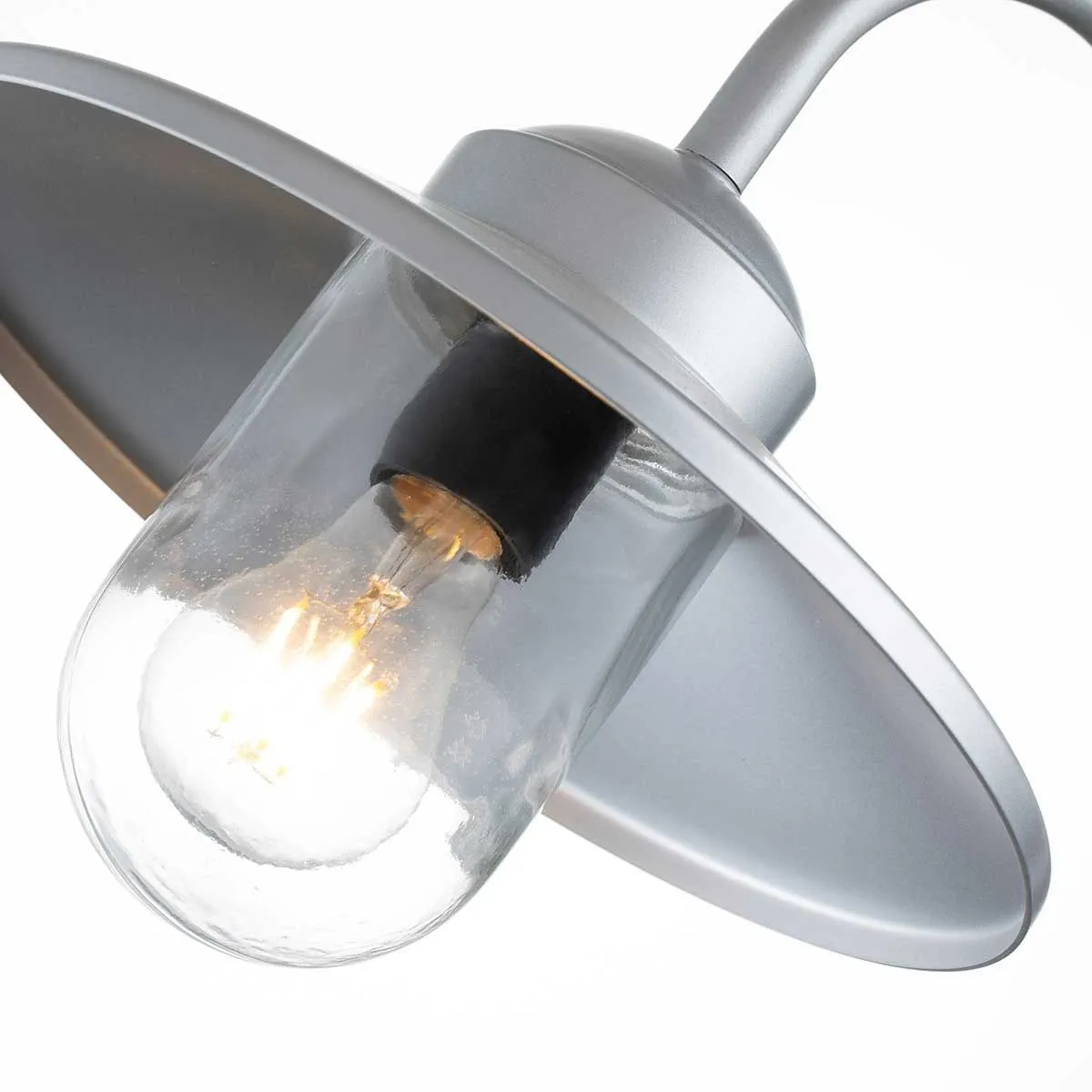 Klampenborg 1 Light Wall Lantern with PIR | Silver