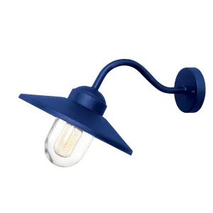 Klampenborg 1 lt Wall Lantern | Navy Blue
