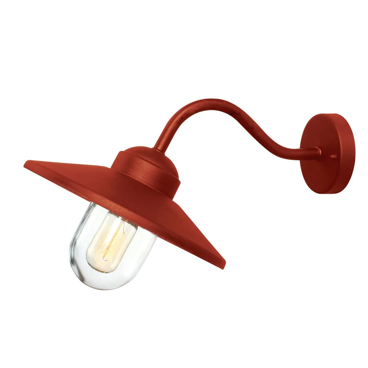 Klampenborg 1 lt Wall Lantern | Oxide Red