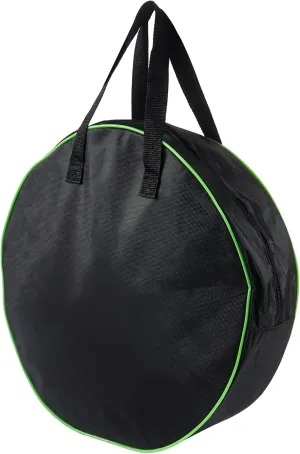 Klmnop 15.7 Inch Jumper Cable Bag - Round Waterproof Storage Bag, Organizer for EV & Garden Hoses (Black)