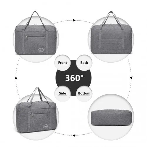 Kono Foldable Waterproof Storage Cabin Travel Handbag - Grey