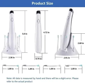 KouRy Portable Ear Pick Flashlight Earpick Vibrating LED Light Ear Cleaner Earwax Removal Tools Ear Curette Ear Spoon Ear Cleaning Tool (Color : White)