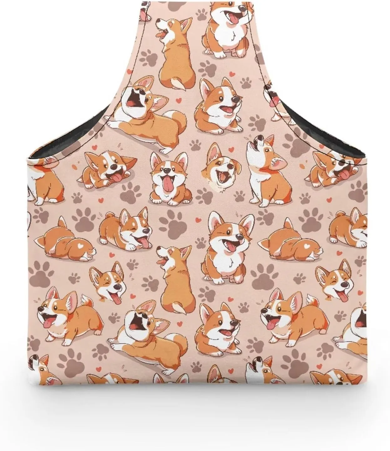 KUIFORTI Dog Yarn Bag Crochet Bag Cute Corgi Yarn Project Bag Knitting Bag Lightweight Kniting Wrist Bag Large Size