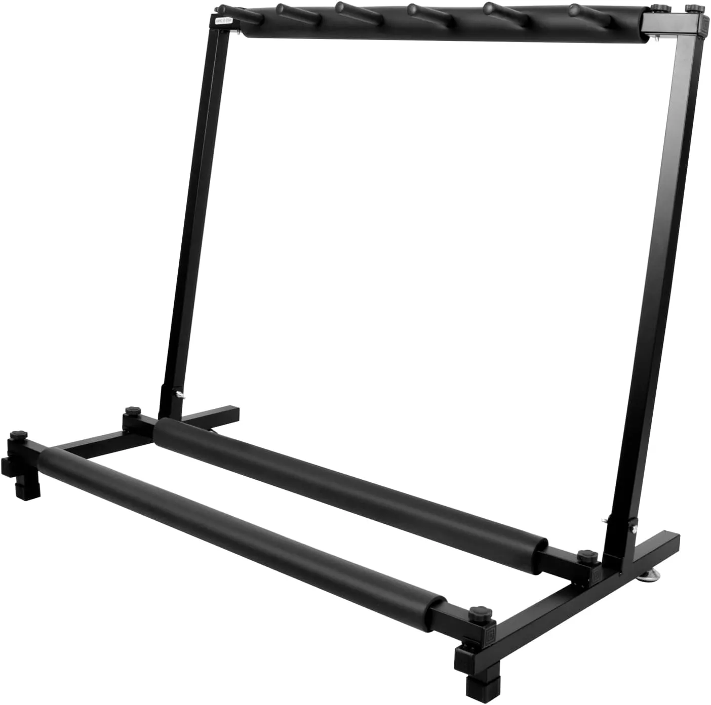 Kuyal 5 Holder Guitar Stand,Multi-Guitar Display Rack Folding Stand Band Stage Bass Acoustic Guitar, Black