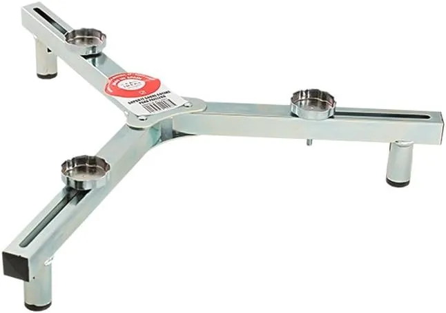 La Ideal 40003 Tabletop Stand for Gas Ring, 8 cm, Metal, Silver