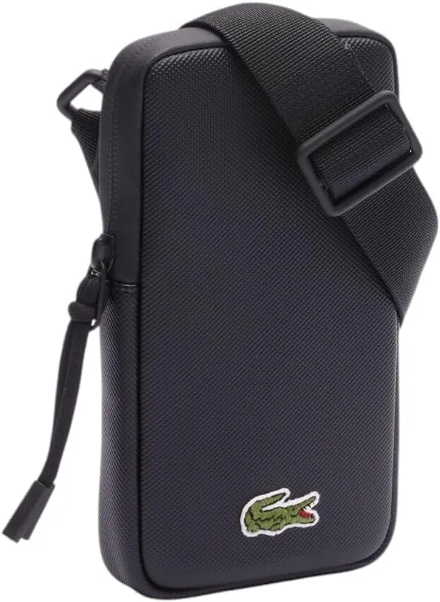Lacoste Men's LCST Smartphone Holder, Black, One Size
