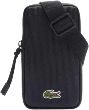 Lacoste Men's LCST Smartphone Holder, Black, One Size