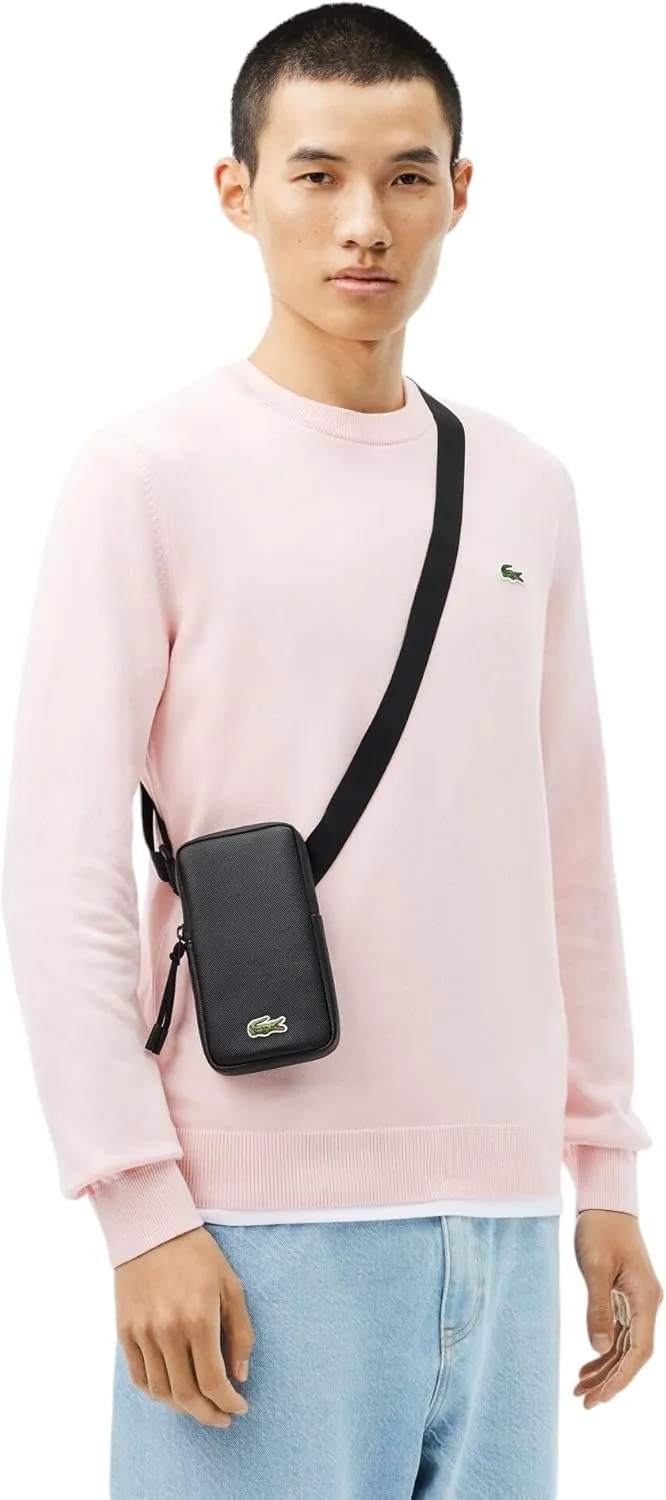 Lacoste Men's LCST Smartphone Holder, Black, One Size