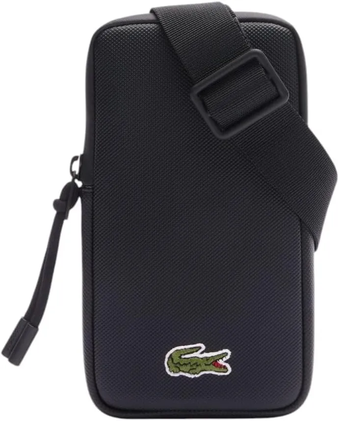 Lacoste Men's LCST Smartphone Holder, Black, One Size