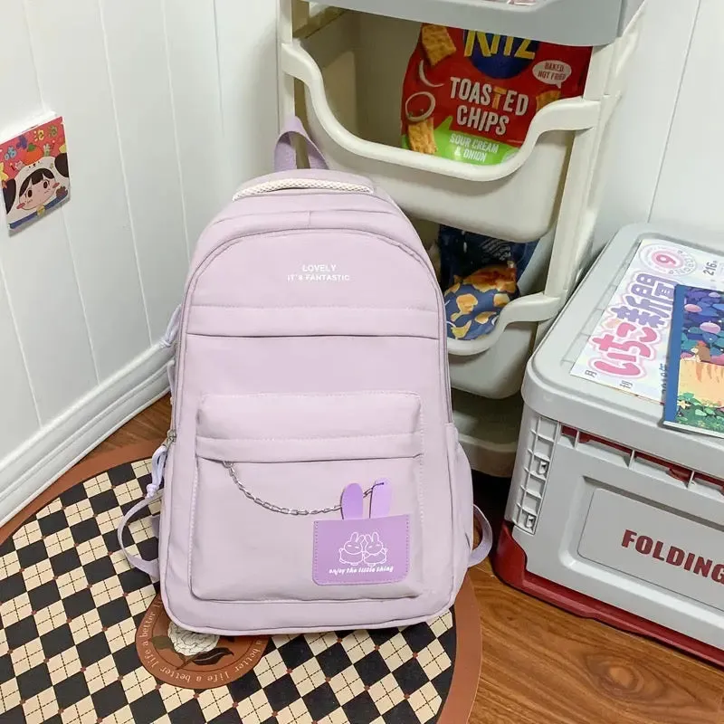 Large Capacity School Backpack Lightweight Women's Travel Shoulder Bags 1688-13
