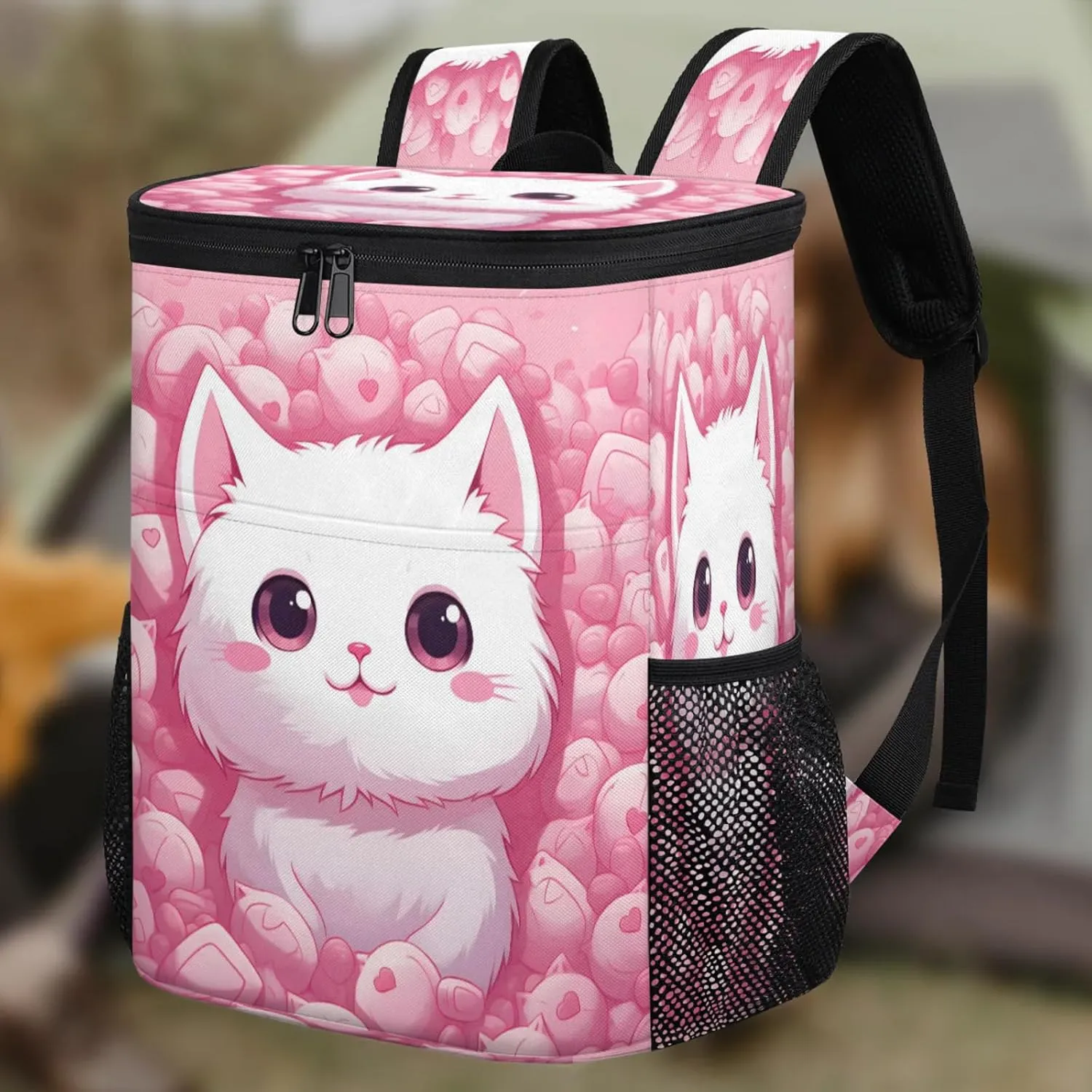 Large Insulated Cooler Backpack, Leak Proof Backpack 30 Cans, Cooler Bag for 12h Hot/Cold Retention
