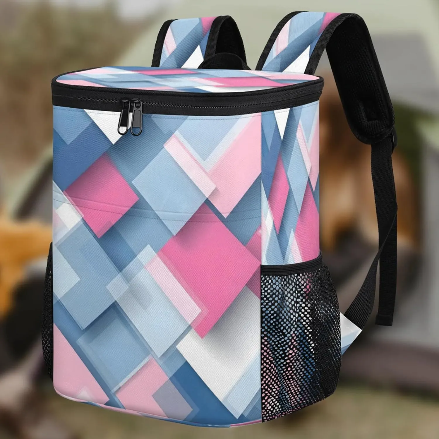 Large Insulated Cooler Backpack, Leak Proof Backpack 30 Cans, Cooler Bag for 12h Hot/Cold Retention