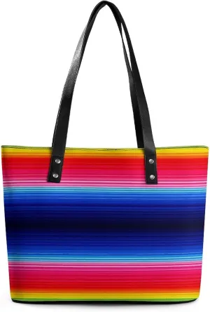 Large Leather Handbag Unisex Travel Lightweight Tote Bag For Daily Use