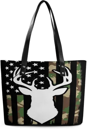 Large Leather Handbag Unisex Travel Lightweight Tote Bag For Daily Use