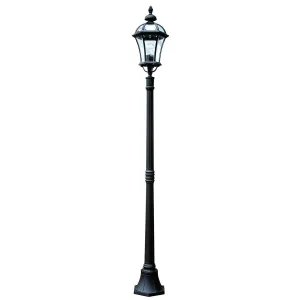 Ledbury 1 Light Lamp Post | Black