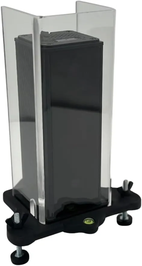 Leveling Stand and Protective Shield for Square Golf Launch Monitor, Heat Proof, Indoor/Outdoor