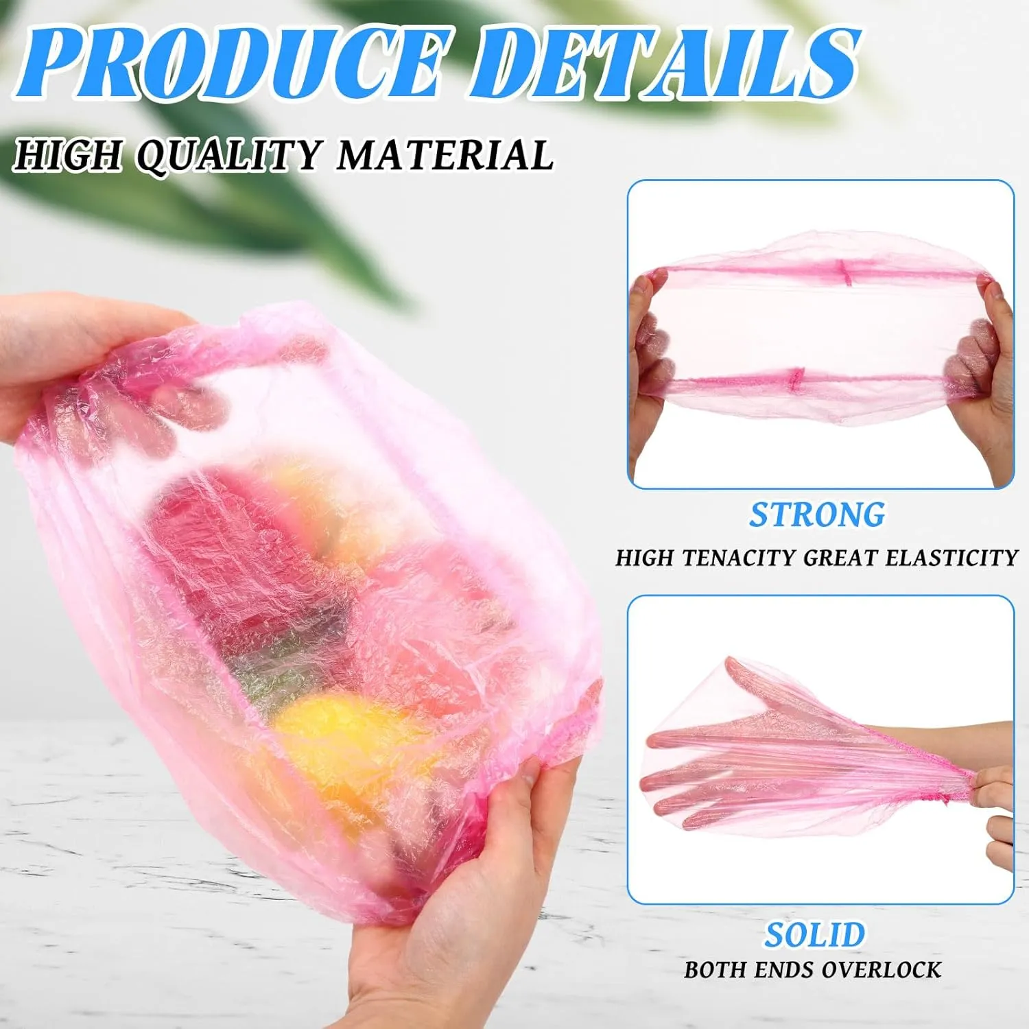 Leyndo 1000 Pcs Disposable Shower Caps Waterproof Plastic Bath Caps Bulk, Elastic Hair Processing Thick Waterproof Bath for Women, Spa Party Travel, Hair Salon(Pink, Blue, Black)