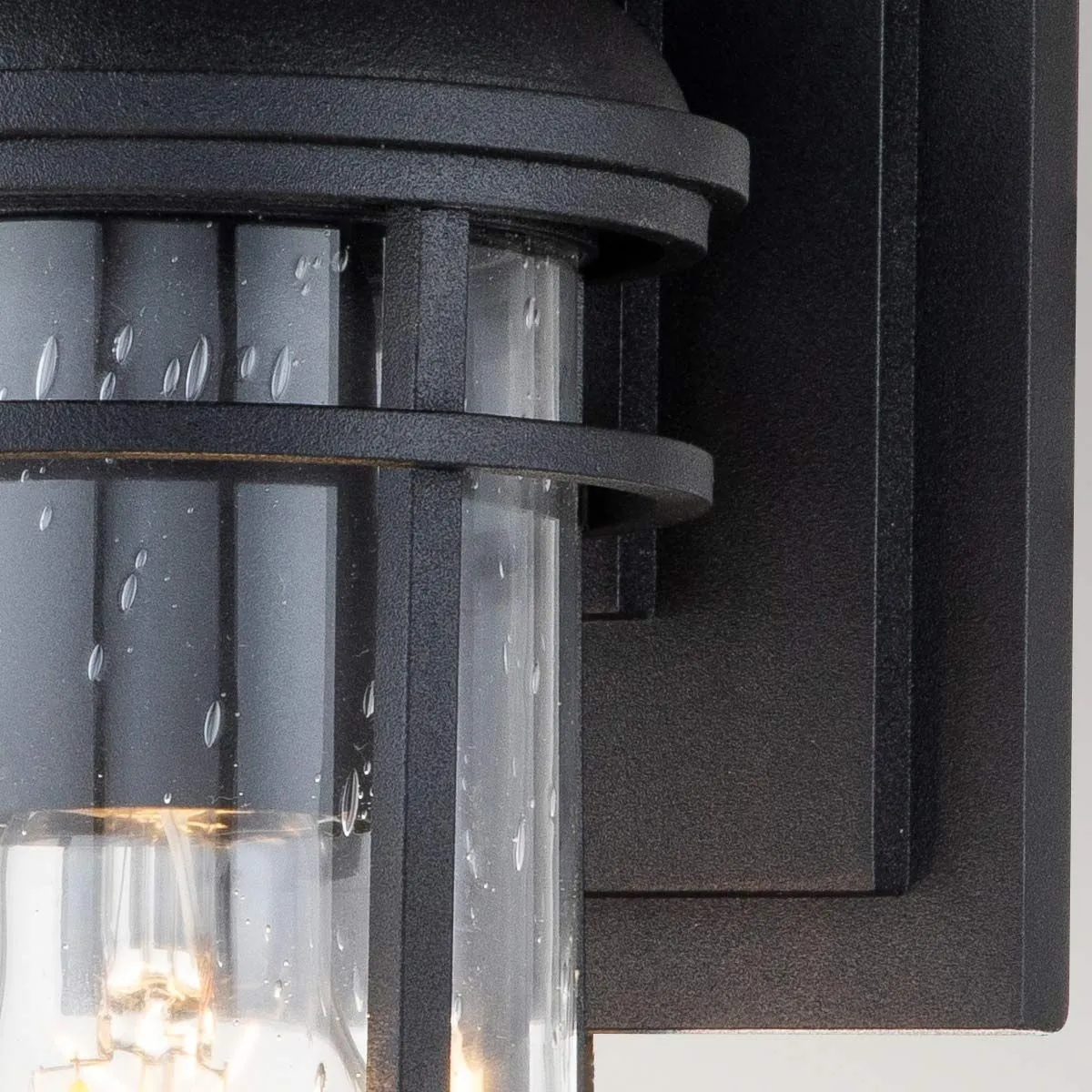 Lighthouse 1 Light Small Wall Lantern | Textured Black