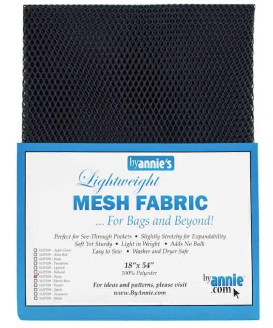 Lightweight Mesh Fabric - Navy