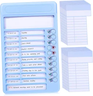 List Slider Schedule Board for Efficient Organization Smooth Sliding Routine Chart with Layout Versatile Wall Desktop Use Planning Board for Daily
