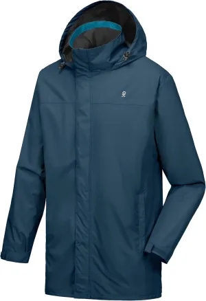 Little Donkey Andy Men's High-performance Waterproof Rain Jacket Ultra Lightweight Rain Shell for Hiking,Golf,Travel