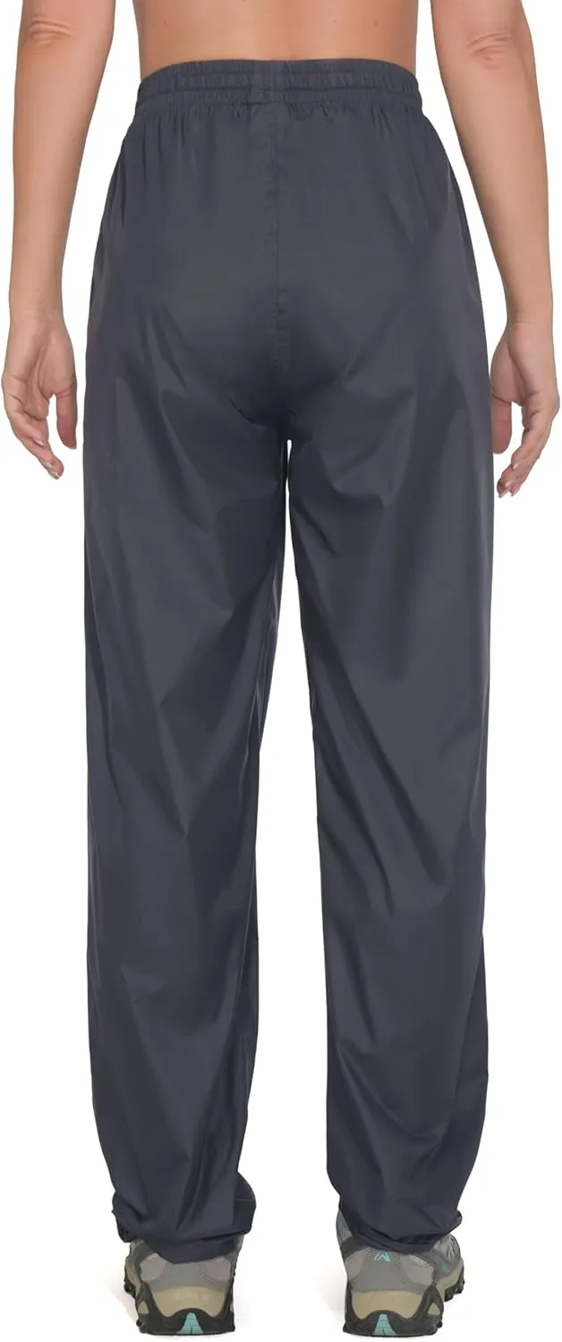 Little Donkey Andy Women's Lightweight Packable Waterproof Rain Pants with Pockets for Hiking Travel Fishing