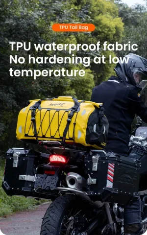 Loboo Motorcycle Travel Luggage Bag, 50L, Yellow, 53cm x 20cm x 30cm