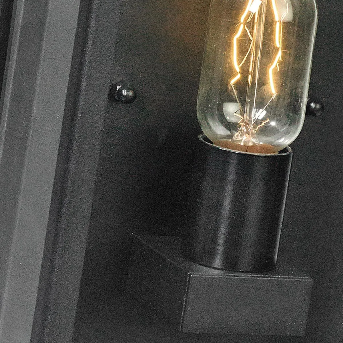 Lofoten 1 Light Half Lantern    | Black