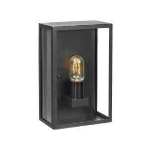 Lofoten 1 Light Half Lantern    | Black