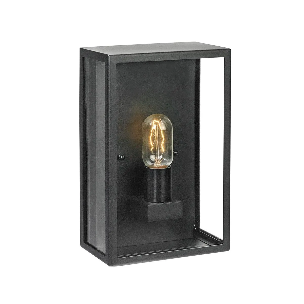 Lofoten 1 Light Half Lantern    | Black