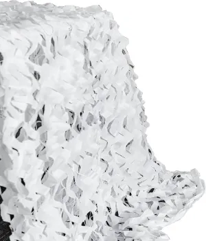 LTSRLL Reinforced Camo Netting - White - Camouflage Net Blinds - Tear Resistance Sunscreen Fabric Shade Netting for Tree Stand, Photography, Decorations