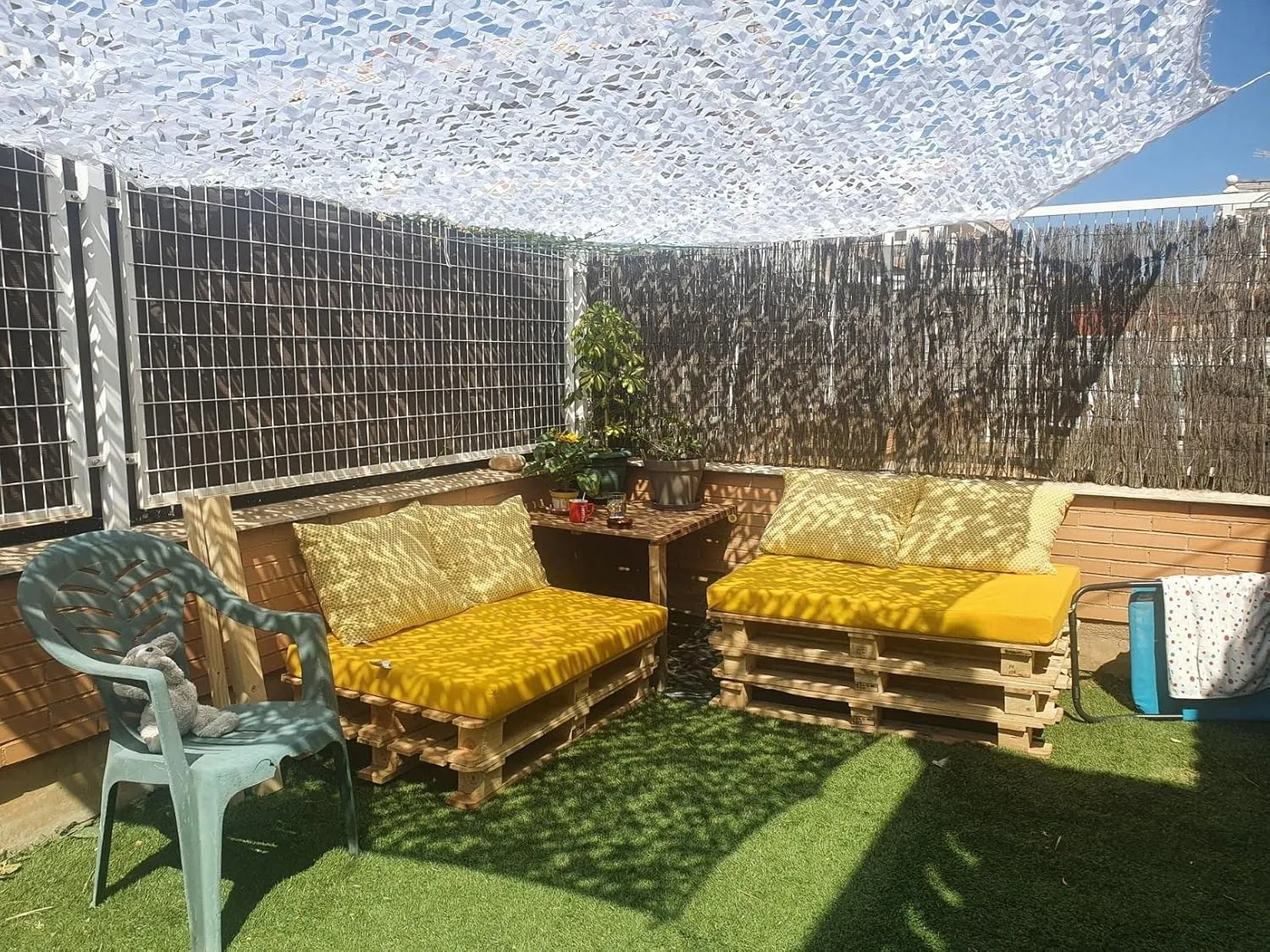 LTSRLL Reinforced Camo Netting - White - Camouflage Net Blinds - Tear Resistance Sunscreen Fabric Shade Netting for Tree Stand, Photography, Decorations