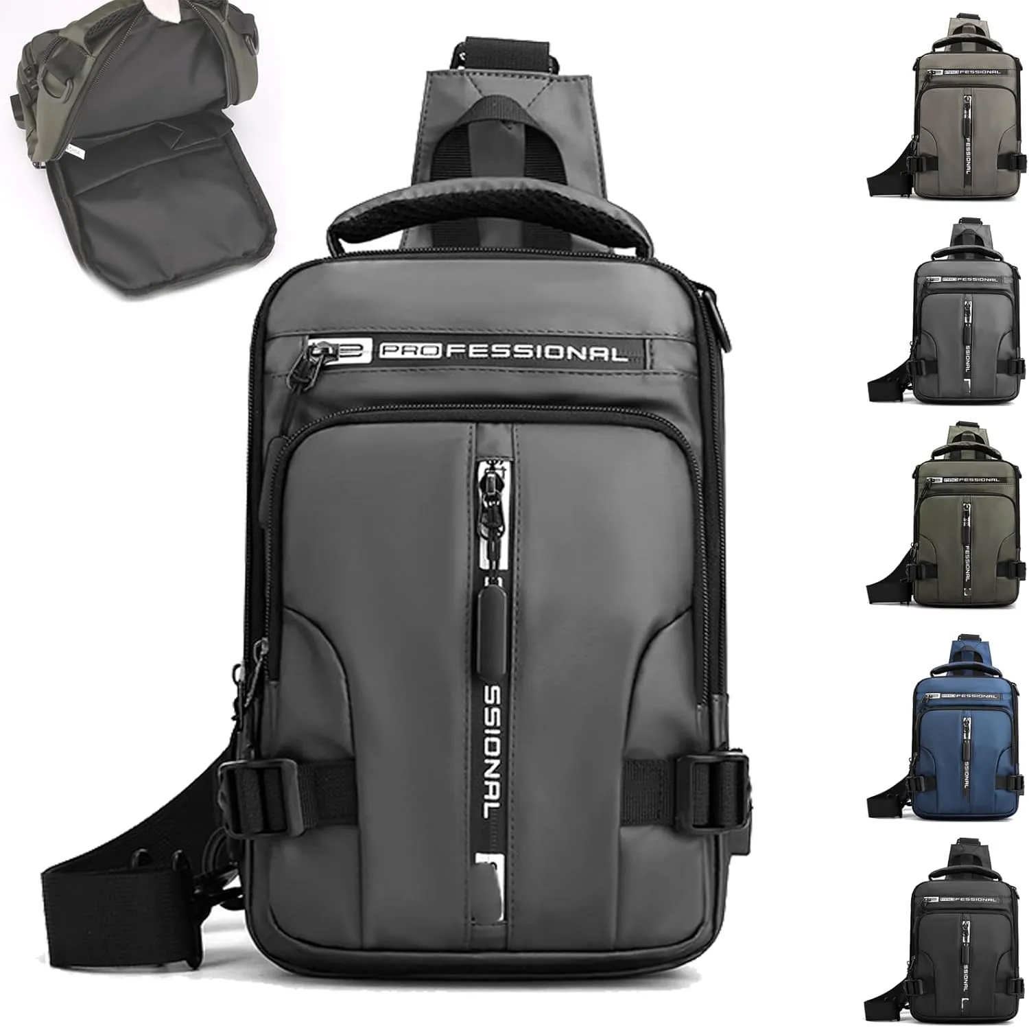 Luckyabow Waterproof Crossbody Bag, Luckyabow Waterproof Sling Bag, For Men Women