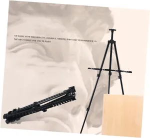 Lurrose Strong White Board Painting Easel Portable Display Stand Storage Bag Easy to Assemble