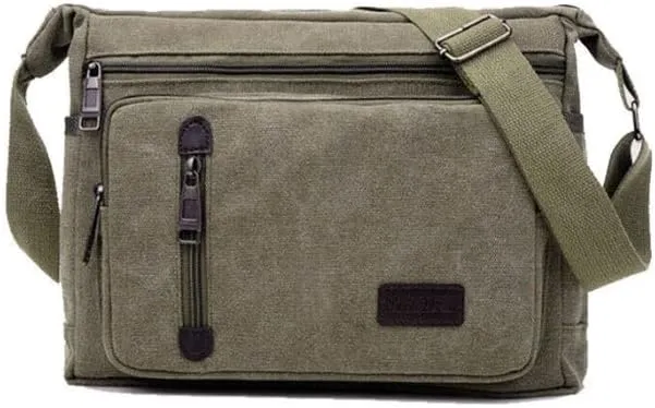 Maddie | Timeless Canvas Crossbody Messenger Bag
