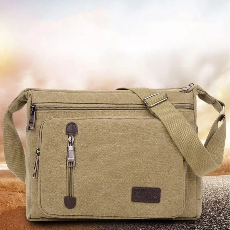 Maddie | Timeless Canvas Crossbody Messenger Bag