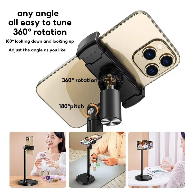 Magnetic Suction Phone Stand – Strong Hold & Lift Adjustment for iPhone 12/13/14