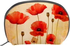 Makeup Bag Organizer,Cosmetic Bags for Women,Vintage Flowers,Small Makeup Pouch