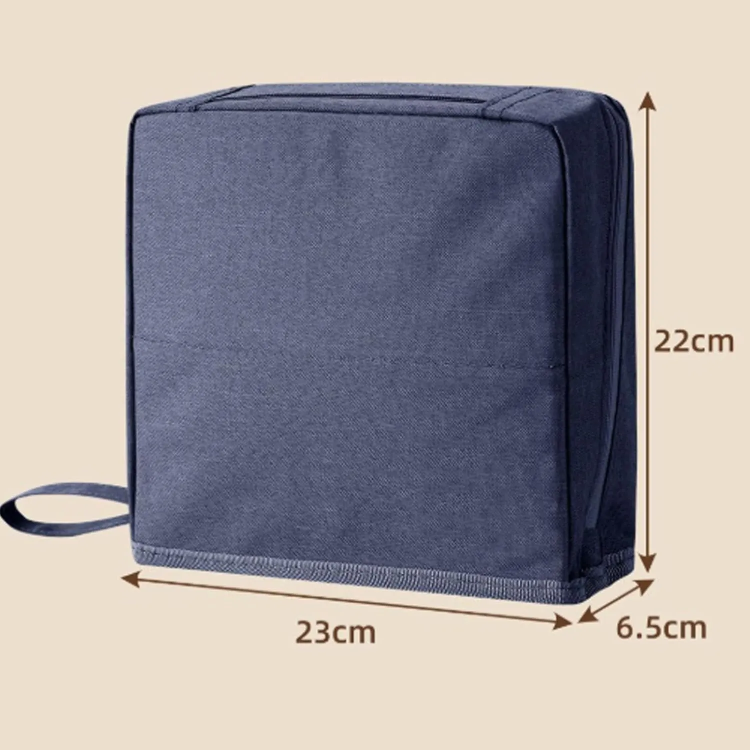 Makeup Bag, Standing Makeup Bag – Portable, Large Capacity Waterproof Makeup Organizer with Compartments Travel Home Use (Blue)