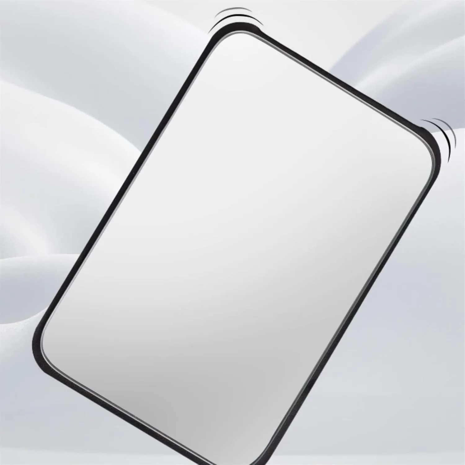 Makeup Mirror Desktop Foldable Makeup Mirror Home Portable Simple Large Desktop Makeup Mirror High-Definition Makeup Mirror Lighted Makeup Mirror(Black,Small)
