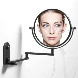 Makeup Mirror Makeup Mirror Bathroom Mirror Extending 6/8 Inches Cosmetic Wall Mounted Make Up Mirror Shaving Bathroom Mirror 7X Magnification Portable Small Mirror (Size : 8inches)