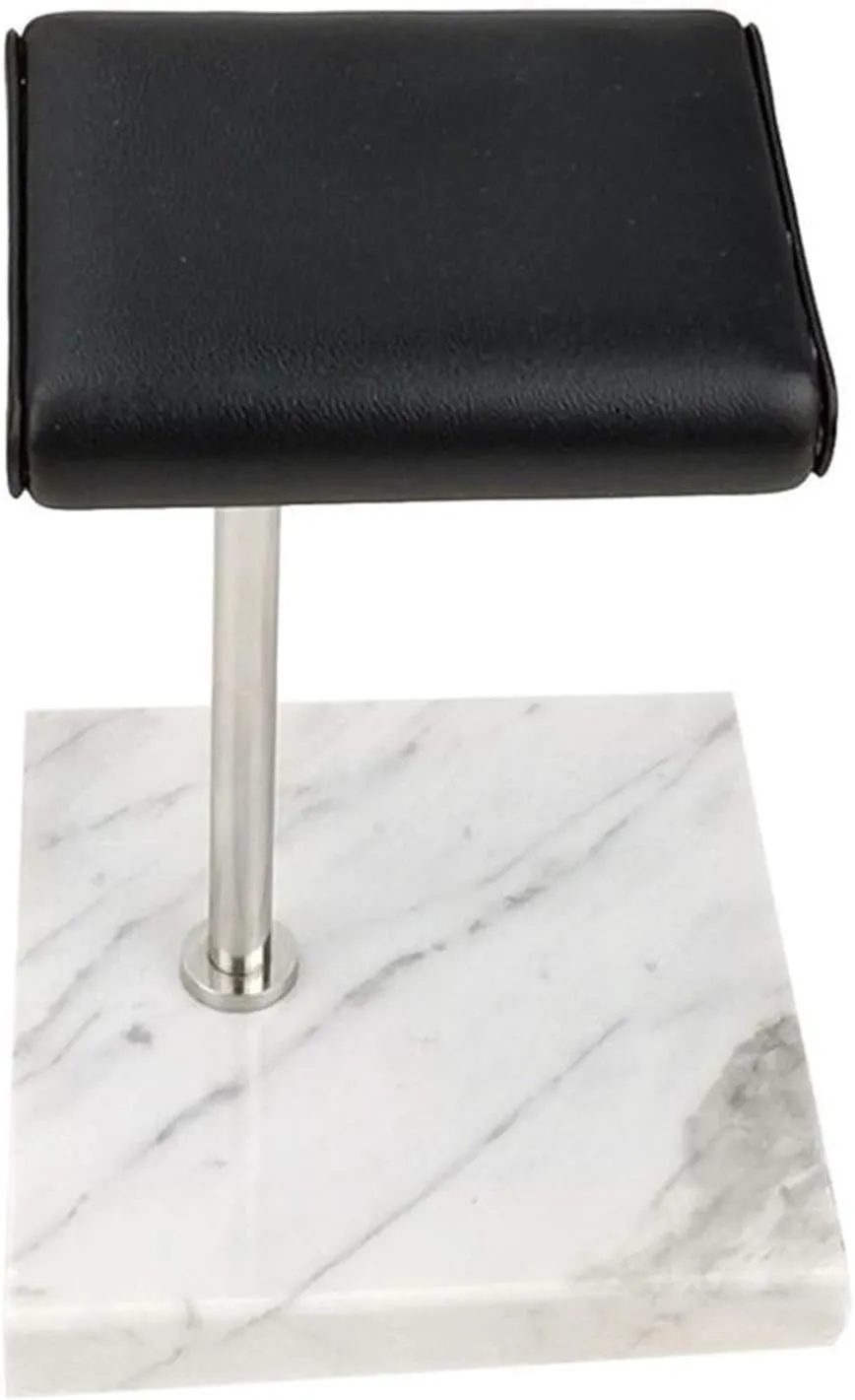 Marble and PU Leather Watch Holder Stand Storage Boxes Organizer Fashion Watch Display Case Jewelry Display Stand Gift Watch Display Boxes (Color : Black) (White) (White)