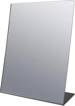 Marketing Holders 6 Pack Acrylic Mirror 9" x 12" Slant Back Reflective Portable Lucite Stand for Dressing Rooms Makeup Vanities and Retail Jewelry Piercing Counters