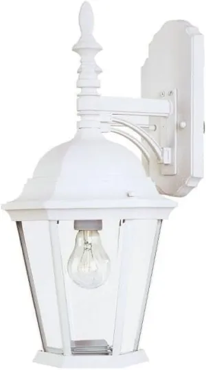 Maxim Westlake-Outdoor Wall Lantern Mediterranean Cast Aluminum in Mediterranean Style-9.5 Inches Wide by 19 inches high-White
