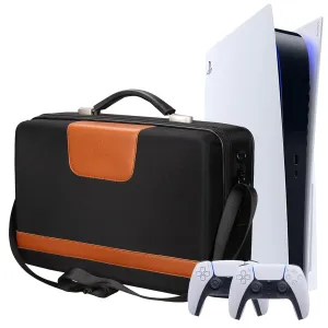 Mchoi PS5 Carrying Case-Customized Hard Shell Travel Bag with Password Lock for Playstation 5 Console, Controller, Games, Gaming Headset & Accessories